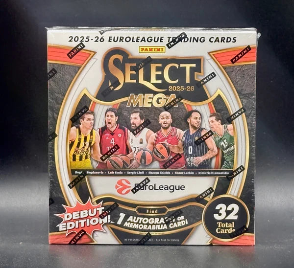 2025-26 Panini Select EuroLeague Basketball Hobby Mega Box