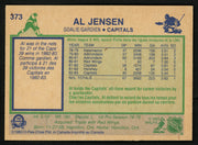 Al Jensen Autographed 1983-84 O-Pee-Chee Rookie Card #373 Washington Capitals SKU #151384