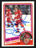 Ed "Eddie" Johnstone Autographed 1984-85 Topps Card #43 Detroit Red Wings SKU #152059