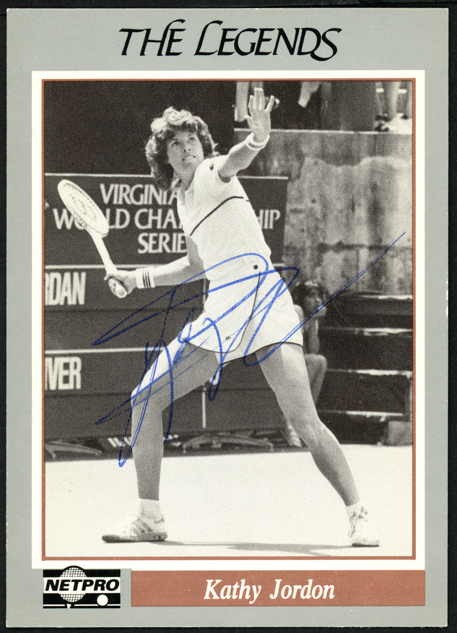 Kathy Jordan Autographed 1991 NetPro The Legends Card #7 SKU #148265