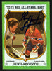 Guy LaPointe Autographed 1973-74 Topps Card #170 Montreal Canadiens SKU #149974