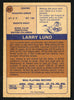 Larry Lund Autographed 1974-75 WHA O-Pee-Chee Card #22 Houston Aeros SKU #151907