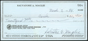 Sal Maglie Autographed 3x6 Check Brooklyn Dodgers, New York Yankees SKU #147865