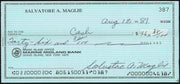 Sal Maglie Autographed 3x6 Check Brooklyn Dodgers, New York Yankees SKU #147867