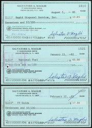 Sal Maglie Autographed 3x6 Check Brooklyn Dodgers, New York Yankees Lot Of 30 SKU #147841
