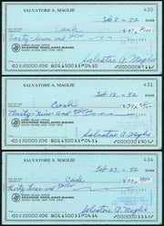 Sal Maglie Autographed 3x6 Check Brooklyn Dodgers, New York Yankees Lot Of 30 SKU #147841