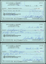 Sal Maglie Autographed 3x6 Check Brooklyn Dodgers, New York Yankees Lot Of 30 SKU #147841