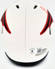 Rodney Harrison Autographed New England Patriots Lunar Eclipse White Speed Mini Helmet Beckett BAS QR Stock #193941
