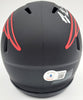 Rodney Harrison Autographed New England Patriots Eclipse Black Speed Mini Helmet Beckett BAS QR Stock #193940