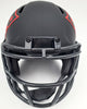 Rodney Harrison Autographed New England Patriots Eclipse Black Speed Mini Helmet Beckett BAS QR Stock #193940
