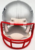 Rodney Harrison Autographed New England Patriots Silver Mini Helmet Beckett BAS QR Stock #193939