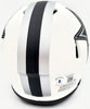 Herschel Walker Autographed Dallas Cowboys Lunar Eclipse White Speed Mini Helmet Beckett BAS QR Stock #193846