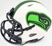 Unsigned Seattle Seahawks Lunar Eclipse White Speed Mini Helmet Stock #192180