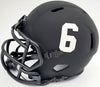 Devonta Smith Autographed Alabama Crimson Tide Eclipse Black Speed Mini Helmet Beckett BAS Stock #191980