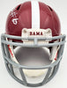 Devonta Smith Autographed Alabama Crimson Tide Speed Mini Helmet Beckett BAS Stock #189551