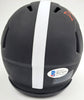 Devonta Smith Autographed Eclipse Black Alabama Crimson Tide Speed Mini Helmet Beckett BAS Stock #189550