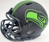 Warren Moon Autographed Eclipse Black Seattle Seahawks Speed Mini Helmet "HOF 06" MCS Holo Stock #185813