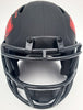 Mecole Hardman Autographed Kansas City Chiefs Eclipse Black Speed Mini Helmet "Jet" Beckett BAS Stock #185785