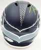 Russell Wilson Autographed Seattle Seahawks Speed Mini Helmet In Green RW Holo Stock #179111