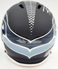 Russell Wilson Autographed Seattle Seahawks Matte Black Speed Mini Helmet In Silver RW Holo Stock #145843