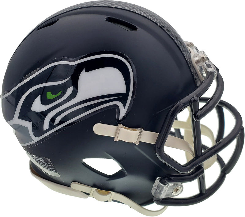 Unsigned Seattle Seahawks Blue Speed Mini Helmet Stock #90876