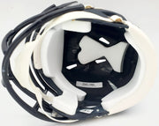 Russell Wilson Autographed Seattle Seahawks Speed Mini Helmet In Silver RW Holo Stock #71468