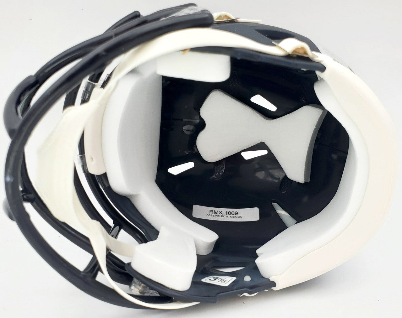 Russell Wilson Autographed Seattle Seahawks Speed Mini Helmet In Silver RW Holo Stock #71468