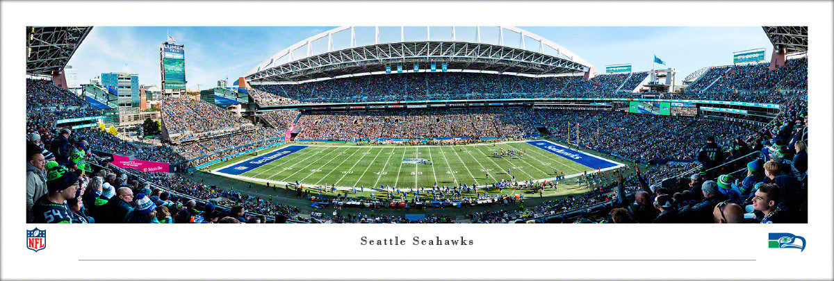 Unsigned Seattle Seahawks Panoramic Photo Throwback Game Stadium Stock #265522
