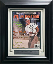 Tiger Woods Autographed Framed 8x11.5 Magazine Page Cover "Best Wishes" Beckett BAS #AE16574