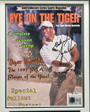 Tiger Woods Autographed Framed 8x11.5 Magazine Page Cover "Best Wishes" Beckett BAS #AE16574