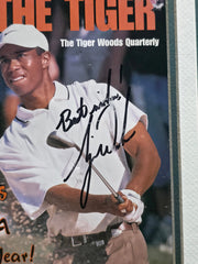 Tiger Woods Autographed Framed 8x11.5 Magazine Page Cover "Best Wishes" Beckett BAS #AE16574