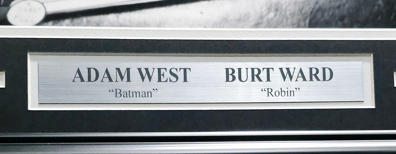 Adam West & Burt Ward Autographed Framed 16x20 Photo Batman & Robin Beckett BAS #AE16676