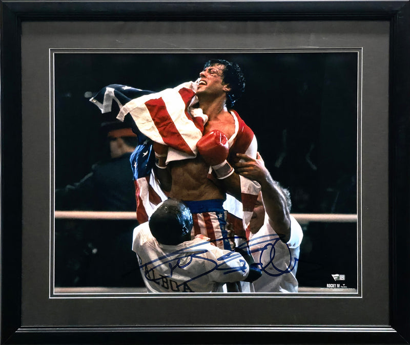 Sylvester Stallone Autographed Framed 16x20 Photo Rocky Fanatics Holo #B58336