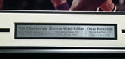 Wilt Chamberlain, Kareem Abdul-Jabbar & Oscar Robertson Autographed Framed 16x20 Photo Auto Grade Gem Mint 10 Beckett BAS #AE16662