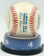 Joe DiMaggio Autographed Official AL Baseball New York Yankees Auto Grade Mint 9 Beckett BAS #18630423