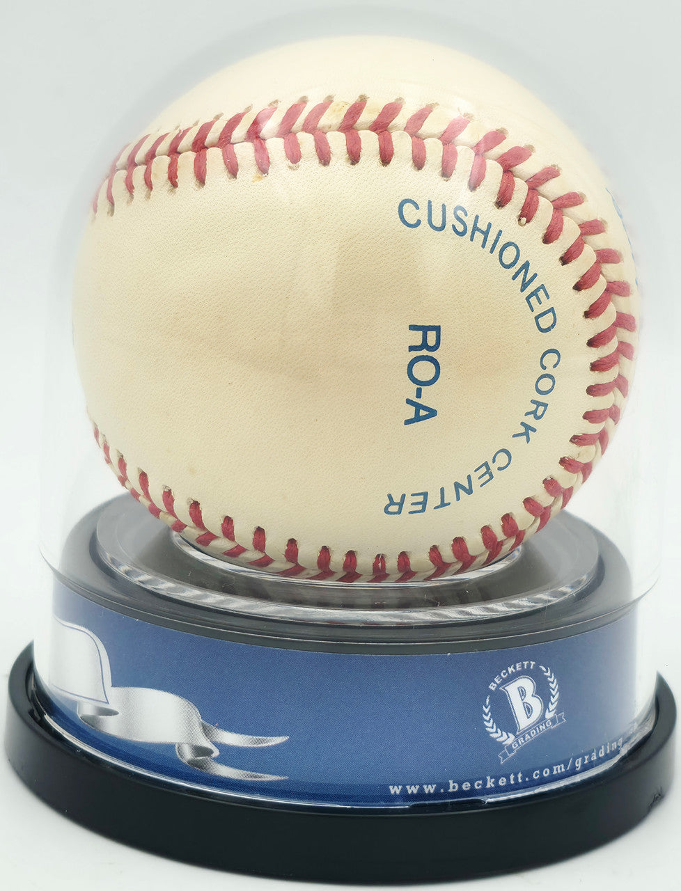 Joe DiMaggio Autographed Official AL Baseball New York Yankees Auto Grade Mint 9 Beckett BAS #18630423