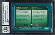 Albert Pujols & Ichiro Suzuki Autographed 2001 Topps Traded Rookie Card #T99 Auto Grade Gem Mint 10 "01 ROY" Beckett BAS #18630007