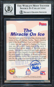 Herb Brooks Autographed 1995 Signature Rookies Card 1980 Team USA Auto Grade Gem Mint 10 Beckett BAS #18629820