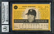 Cesar Geronimo Autographed 1971 O Pee Chee Rookie Card #447 Houston Astros Auto Grade Gem Mint 10 Beckett BAS #18629930