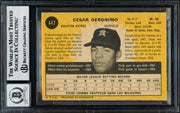 Cesar Geronimo Autographed 1971 O Pee Chee Rookie Card #447 Houston Astros Auto Grade Gem Mint 10 Beckett BAS #18629929