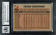 Cesar Geronimo Autographed 1983 Topps Card #194 Kansas City Royals Auto Grade Gem Mint 10 Beckett BAS #18629598
