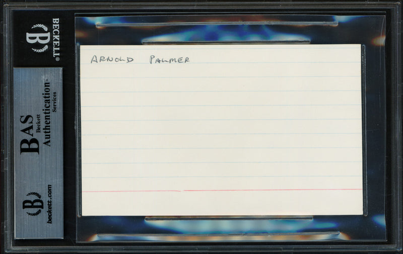Arnold Palmer Autographed 3x5 Index Card Beckett BAS #11612161