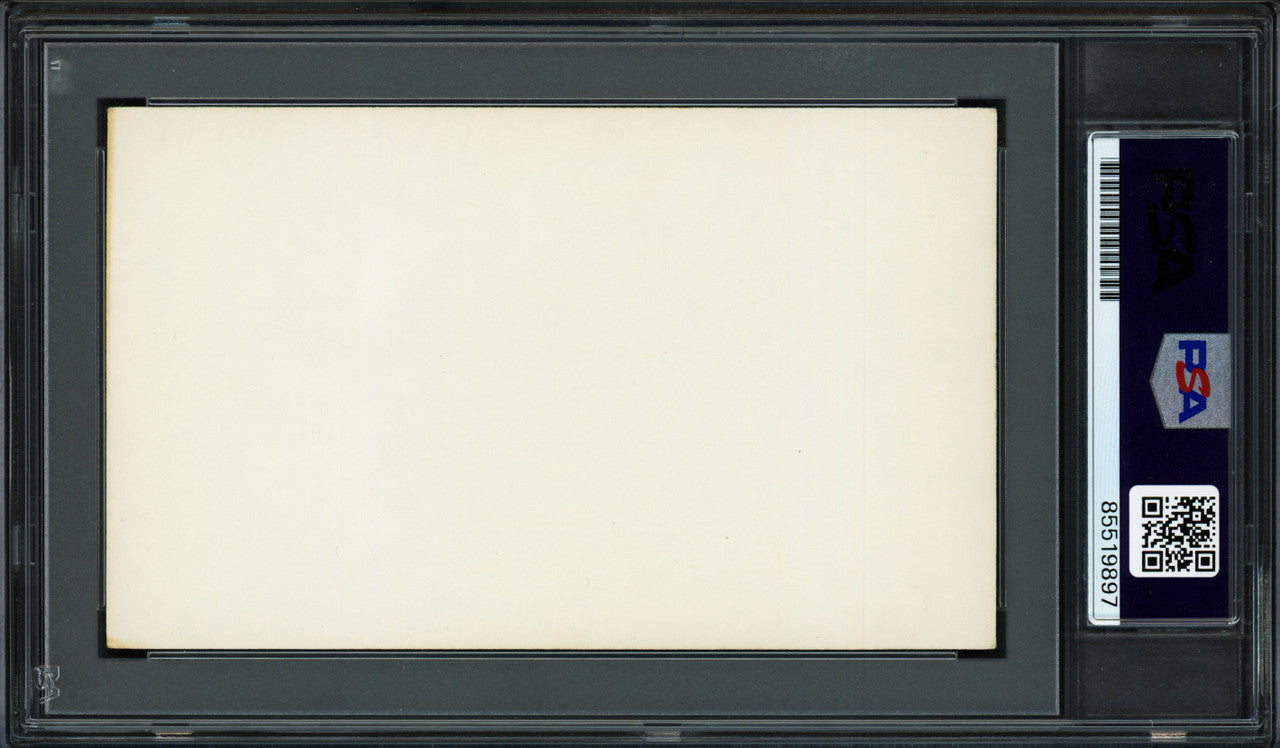 Pistol Pete Maravich Autographed 3x5 Index Card Atlanta Hawks PSA/DNA #85519897