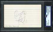 Pistol Pete Maravich Autographed 3x5 Index Card Atlanta Hawks PSA/DNA #85519898
