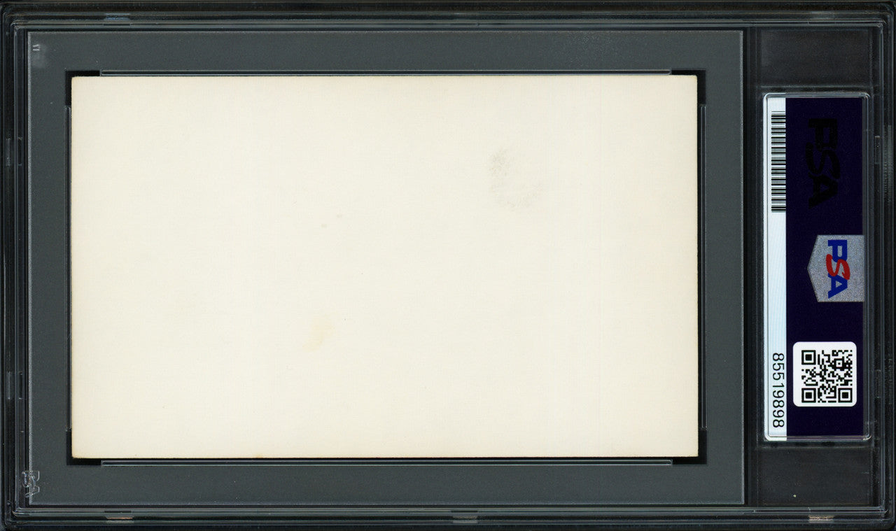 Pistol Pete Maravich Autographed 3x5 Index Card Atlanta Hawks PSA/DNA #85519898