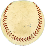 Hank Greenberg Autographed Official Baseball Detroit Tigers Vintage Playing Days Signature Beckett BAS QR #AE48184