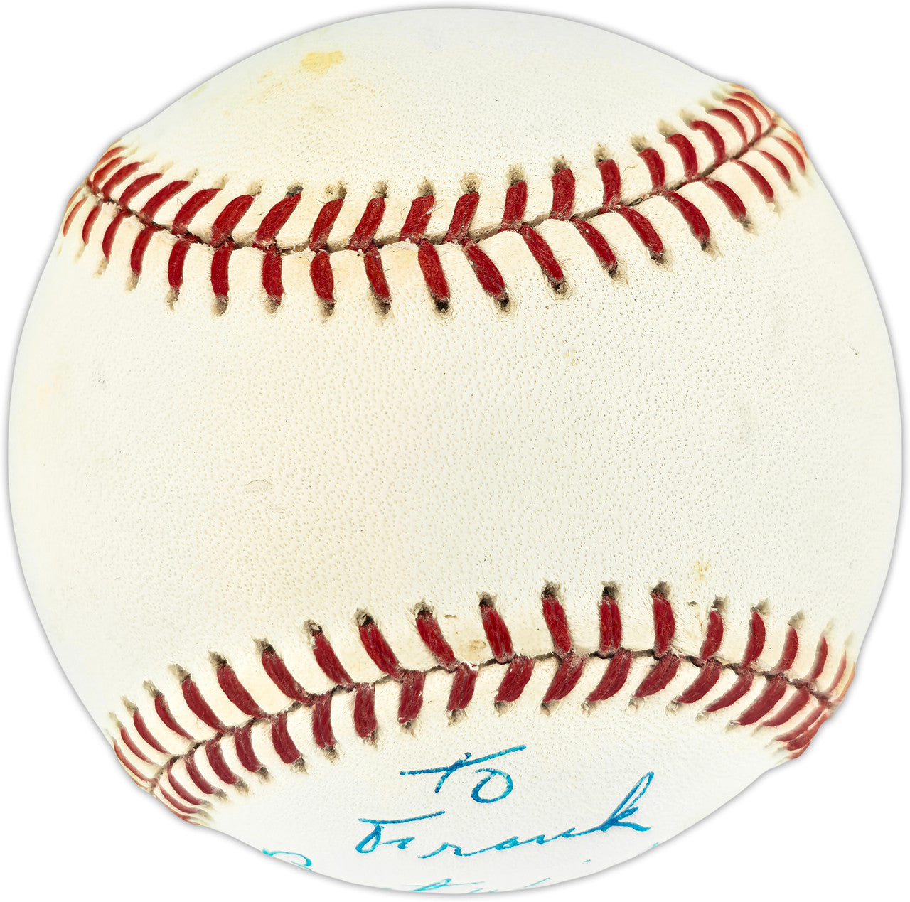 Chico Fernandez Autographed Official NL Baseball Brooklyn Dodgers "To Frank Best Wishes" SKU #253948