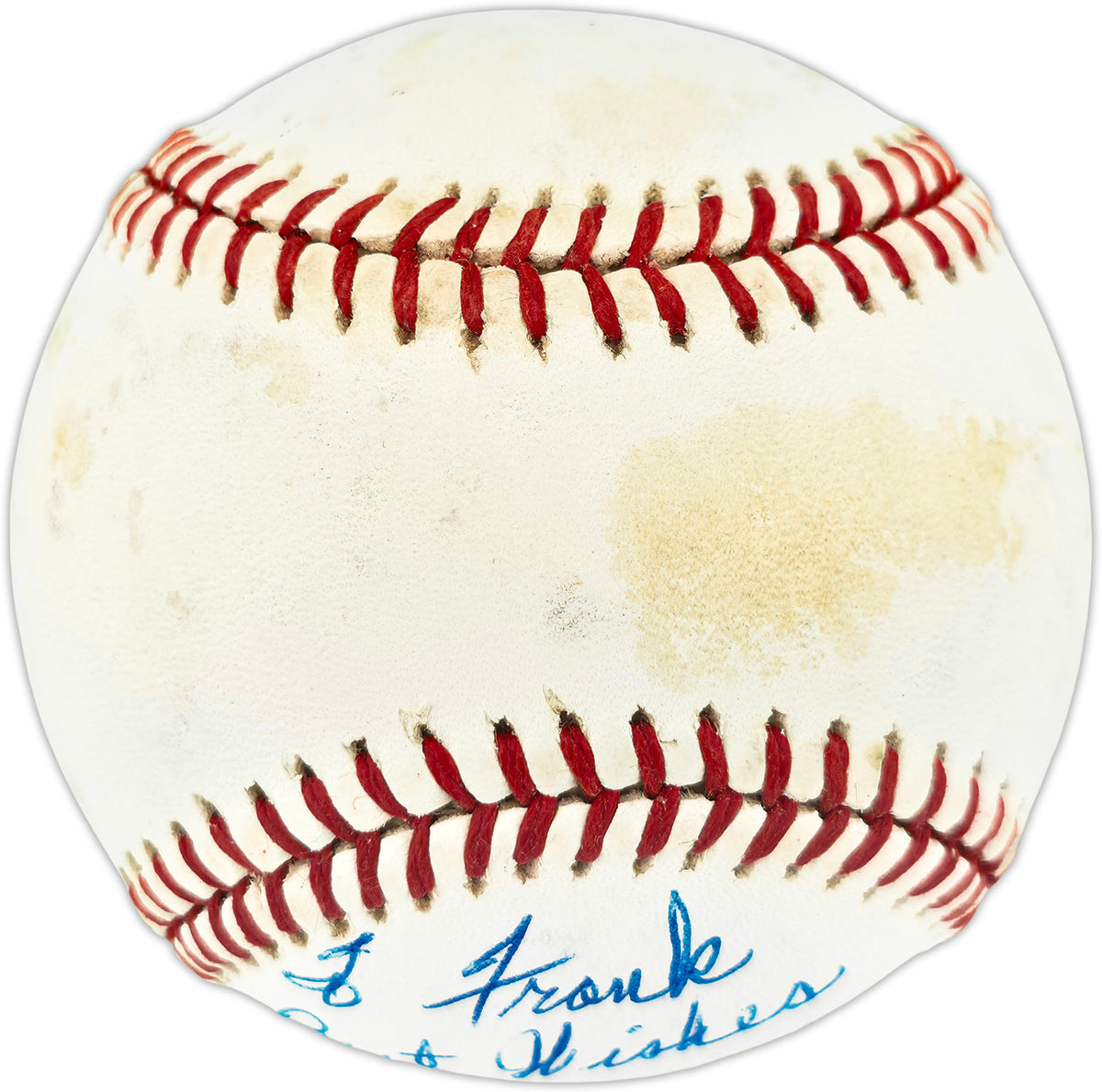 Harry Taylor Autographed Official NL Baseball Brooklyn Dodgers "To Frank Best Wishes" SKU #253962
