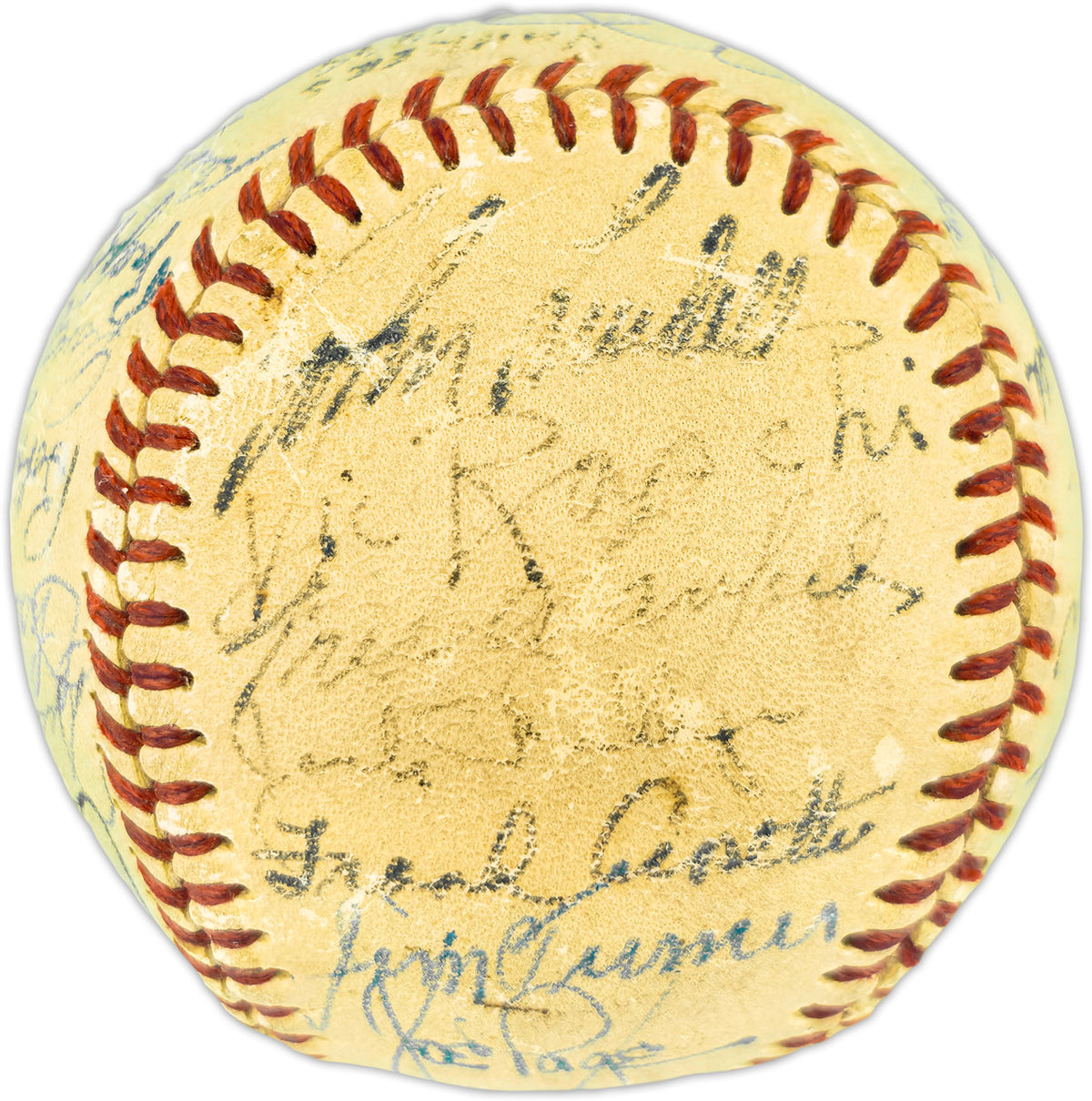 1949 World Series Champions New York Yankees Autographed Official Reach Official AL Baseball With 27 Signatures Including Joe DiMaggio PSA/DNA #B54767