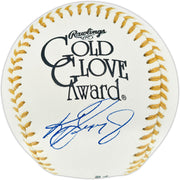 Ken Griffey Jr. Autographed Official Gold Glove Award Logo Baseball Seattle Mariners Beckett BAS Witness #3W342025